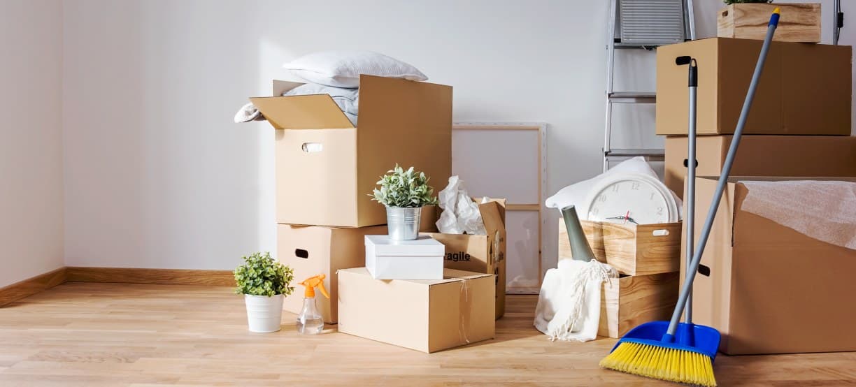 Professional moving cleaning service