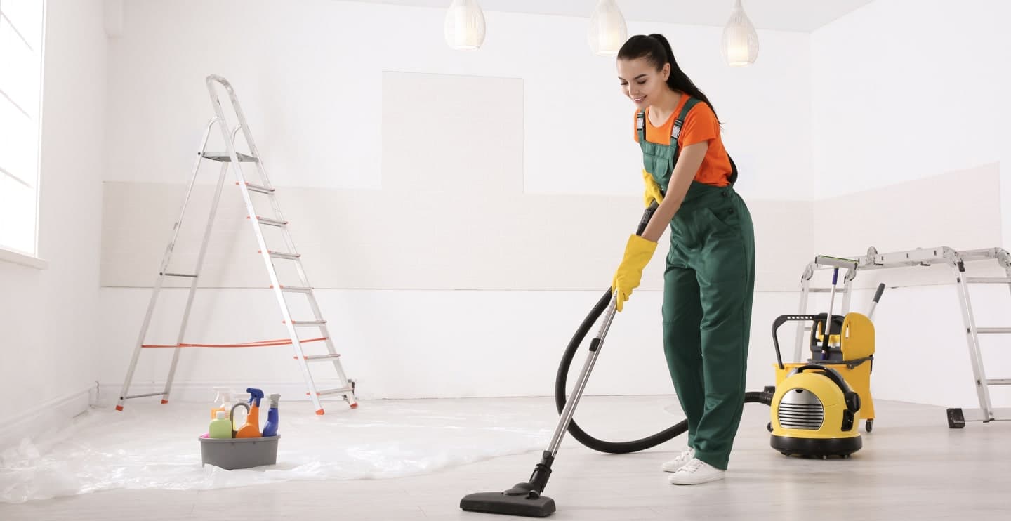 Professional post-construction cleaning service